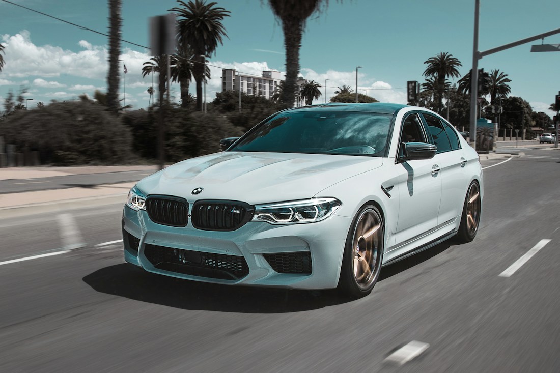 Black BMW sedan